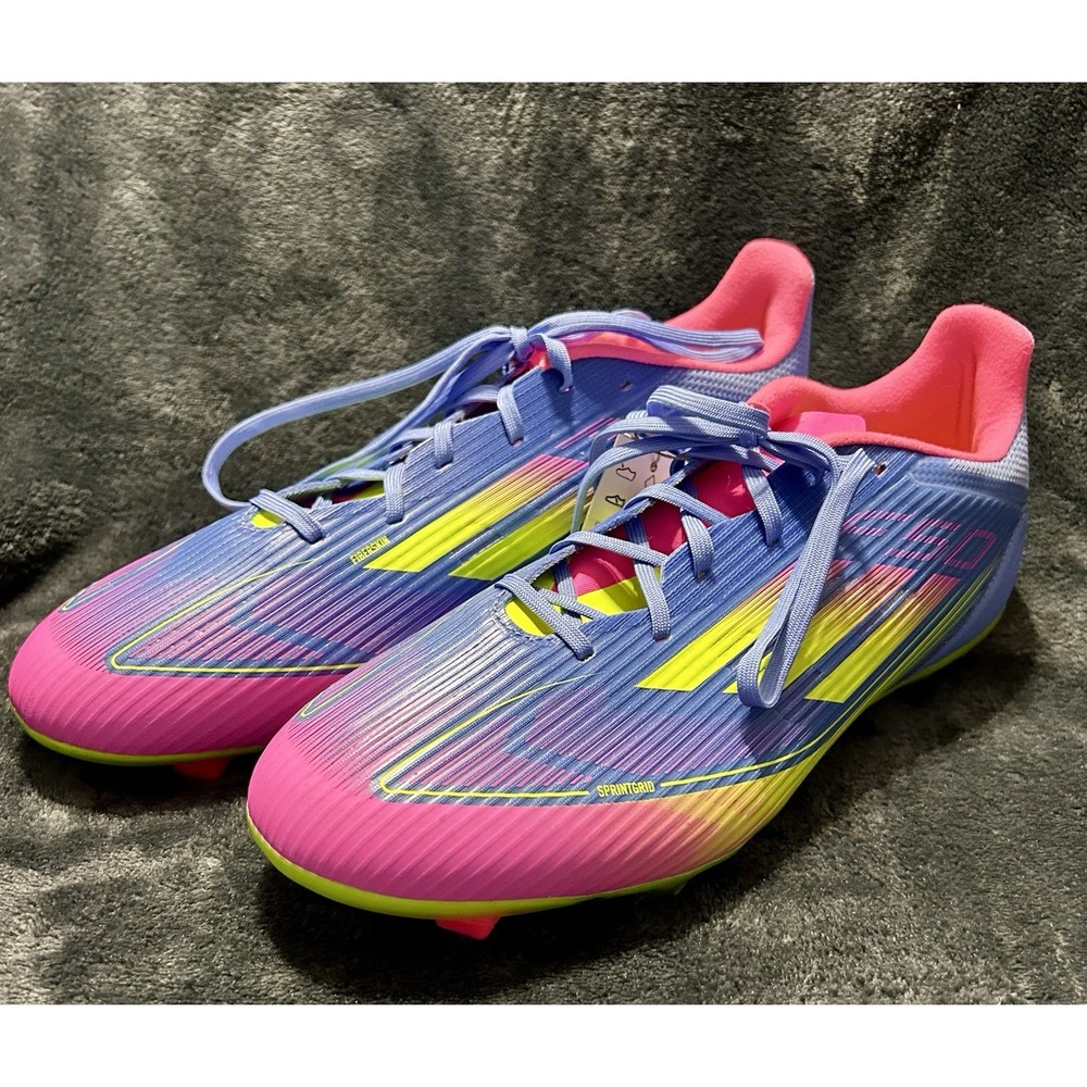 Adidas F50 League FG/MG Blue Fusion Men's 11.5/Women's 12.5 Soccer Cleats Shoes